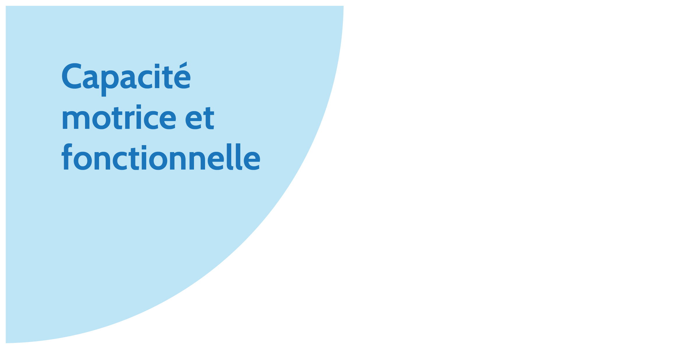 Capacité motrice et fonctionnelle